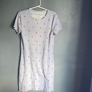 Art Class Blue and Orange Mini Dress